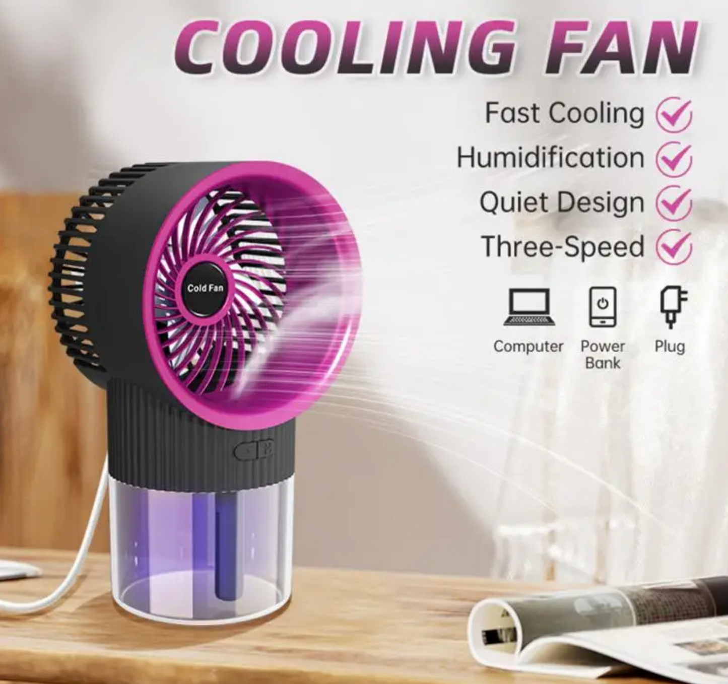 Ice Mist Air Conditioning Fan