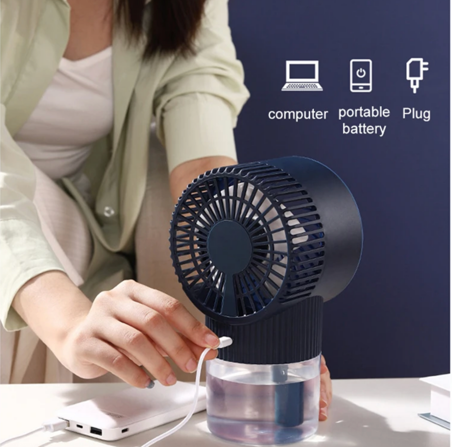 Ice Mist Air Conditioning Fan